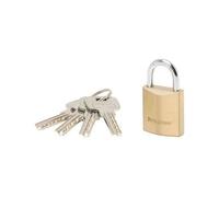 Cadenas cylindre - MASTER LOCK - 30 mm - anse 17 mm - Corps en laiton massif - Deux leviers de verrouillage