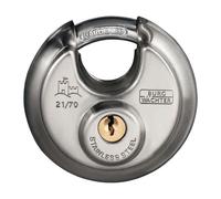 Cadenas cylindrique 21 70 largeur du corps de verrou 70 mm acier inoxydable ferm