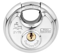 Burg Wächter - Cadenas 37761 70,80 mm - Acier inoxydable - Fermeture différente