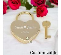 Cadenas d'amour personnalisé en forme de cœur. Vous pouvez graver votre nom, une date importante ou une phrase sur la face du cadenas pour créer un style unique. Il convient non seulement aux bagages,