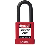 Cadenas de consignation 40 mm isolé à anse acier 38 mm - rouge ABUS