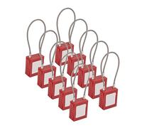 Cadenas de Consignation avec Double Clés | Acier inoxydable durable, Deux étiquettes réinscriptibles, Verrouillage d\'isolation sécurisé, Fiable pour l\'entretien des