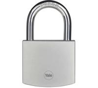 Yale Y120DB/60/135/1 Cadenas de Sécurité Laiton Chromé 60 mm, Anse en Bore, 3 Clés Réversibles, Haute Sécurité Extérieure pour Garage, Portail, Abri de Jardin
