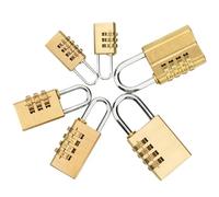 Cadenas de sécurité en laiton massif et cuivre, serrure à Code à combinaison de mot de passe for casier numérique de salle de sport, matériel de verrouillage de tiroir de valise(FS-3-75)