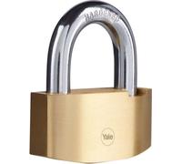 Cadenas de sécurité Hammer - YALE - Y2B/80/138/1 - Laiton 80 mm - Anse acier cémenté - 3 clés
