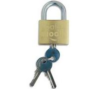 Cadenas de sécurite laiton monobloc pour exterieur - Dimensions : L3,15 x H1,25 x P3,8 cm G
