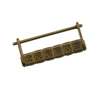 Cadenas décoratif avec mot de passe traditionnel oriental avec caractères chinois pour boîte à bijoux en bois et armoires caractères chinois