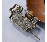 Cadenas décoratif pour boîte à bijoux de la dynastie Ming et Qing, fabriqué à partir d'alliage pour une utilisation durable et fonctionnelle (petite taille)