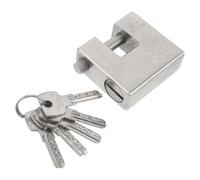 Cadenas D'extérieur Robuste, Serrure Vintage Rectangulaire en Métal | Résistant aux Intempéries, Ouverture Latérale Horizontale, pour Unités de Stockage, Conteneurs et Garage