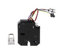 Cadenas Électrique DC 12V Verrou Électromagnétique avec Détecteur, Verrou à Loquet Ajustable en Acier, Compact et Résistant - Sécurité Renforcée, Installation Facile, Pour Casier