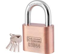 Cadenas en acier trempé - Serrure de cave avec 4 clés (40 mm)