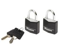 Cadenas En Aluminium Couvert De 20Mm, Paquet De 2 - 9120EURTBLK