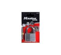 Master Lock Cadenas à clé 9140EURD – Aluminium massif, Gris 4 x 5,9 x 1,3 cm