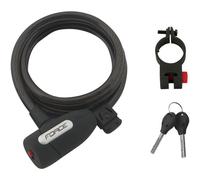 Cadenas en forme de spirale avec support 1,50 m/10mm, noir