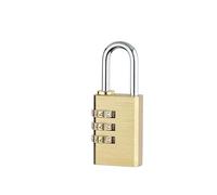 Cadenas en laiton massif, combinaison de chiffres, mot de passe, Code Secret for salle de sport, casier extérieur, cuivre et acier inoxydable(Copper-Three-digit)