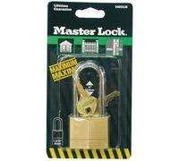 Cadenas en laiton massif - MASTER LOCK - 50 mm - Double verrouillage à taquets - Idéal pour les bagages