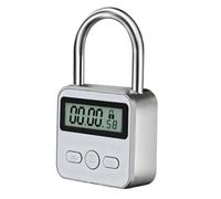 Cadenas en métal avec minuteur de 99 heures pour collation, téléphones, consoles de jeux, armoires de cuisine, rechargeable par USB avec écran LCD