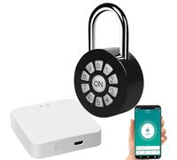 Cadenas en métal avec passerelle WLAN, App, Bluetooth, IP65 [Xcase]