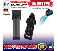 Cadenas En U Rétractable ABUS BORDO 6500 85cm Granit X-Plus 6500 85 BK SH Noir