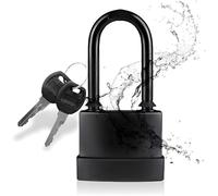 Cadenas étanche robuste pour extérieur | Serrure en acier inoxydable de 45 mm avec 2 clés | Haute sécurité pour abri de jardin, garage, portail de jardin, porte, chaîne | Résistant aux intempéries
