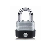 Cadenas extérieur acier laminé 40 mm, anse acier cémenté, 3 clés