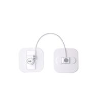 Cadenas Frigo,Bloque Porte Frigo Lot de 2 serrures de sécurité avec code for tiroirs de réfrigérateur, armoires, fenêtres, protection par mot de passe numérique(3PC White)