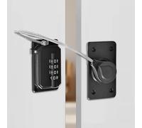 Cadenas Frigo pour Enfant, Serrure de Réfrigérateur à Combinaison, Securite Fenetre Enfant Sans Percage, Verrou Placard pour Sécurité Enfant et Sécurité Domestique, Rotatif à 360° (Noir, 1 Pièce)