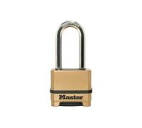 Master Lock Cadenas haute sécurité M175EURDLH – combinaison, zinc, anse XL, extérieur