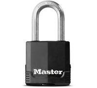 Master Lock Mixte Cadenas d’extérieur de haute sécurité à anse longue à clé en acier laminé avec revêtement anti rouille, Acier, 5,8 cm x 4,9 cm x 2,7 cm