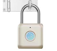 Cadenas intelligent à empreintes digitales - 3,3 x 1,1 x 5,9 cm - Cadenas intelligent sans vec biométrique sans clé pour bibliothèque, valise, sac à dos, école, serrures à combinaison