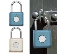 Cadenas intelligent à empreintes digitales, antivol sans clé avec alarme et boîtier en métal résistant aux intempéries, pour casiers, vélos et utilisation en extérieur