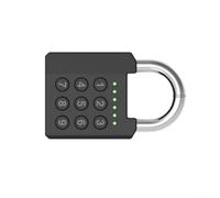 Cadenas intelligent à mot de passe pour application Tuya, étanche IPX5, alliage de zinc, 100 mots de passe, avec t déverrouillage de l'application, argenté (704MJ)