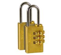 Kasp K11020D2 Cadenas en laiton à combinaison 20 mm Par 2