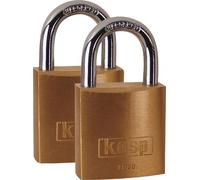 Cadenas Kasp K12030D2 or-jaune avec serrure à clé