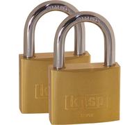 Cadenas Kasp K12050D2 or-jaune avec serrure à clé