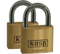 Cadenas Kasp K12520D2 or-jaune avec serrure à clé