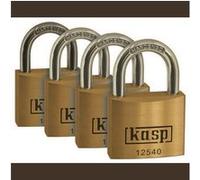 Kasp Security Cadenas K12520D4 en laiton 20 mm or-jaune avec serrure à clé
