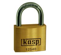 Kasp K12530A2 Cadenas en Laiton Premium, s'entrouvrant, Or/Argent, 30 mm