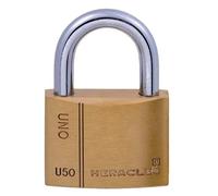 Cadenas laiton UNO 50mm sous blister - HERACLES - I-CAD50-BS