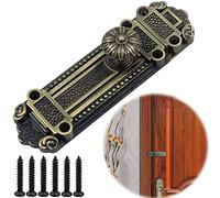 Cadenas Loquet Hasp Boucle Serrure - Vintage Design Alloy Latch Retro Style avec vis et clé, à verrou rétro pour boîte bijoux en bois Tiroir Boîte Armoire décorative, décoratifs cabinet