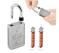 Cadenas magnétique sans trou de serrure, serrure magnétique étanche IP67 avec 2 clés magnétiques, cadenas en alliage de zinc pour casier, abri de jardin, cave, boîte à outils, noir
