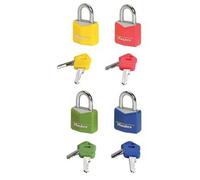 Cadenas MasterLock de couleur, 20mm, 2 pcs.