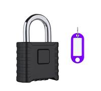 Cadenas mécanique à combinaison en 1 pièce avec porte-clés en 1 pièce, serrure à combinaison fermée, serrure de sécurité en acier inoxydable (noir)