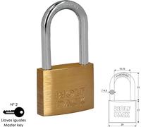 Cadenas pour arc long en laiton, à fermeture identique, 30 mm. No.2