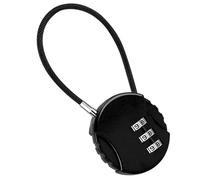 Cadenas pour casier de salle de sport avec code | Cadenas de bagage de forme ronde | High Security 3 Digit Metal Combo Lock | Accessoires de bagage | Pour boîte à outils, case et locker Use