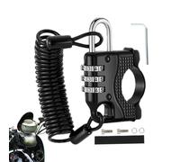 Cadenas Pour Casque De Moto, Dispositif Antivol À Combinaison De Chiffres, Cadenas À Câble Numérique Compact, Pour Adultes Hommes Femmes Stationnement Extérieur Motocyclette Nuit