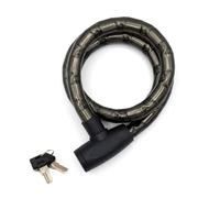 Cadenas pour moto de 120 cm, câble en acier blindé, cadenas pour vélo et trottinette, chaîne antivol pour moto de 22 mm de diamètre, 2 clés, housse de protection anti-rayures, imperméable