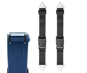 Cadenas pour poubelles, sangle de sécurité pour conteneurs de 110-190 litres - Sangles réutilisables de sécurité 113-189 L pour cuisine, jardin, ratons laveurs, renards, chiens, chats enfants