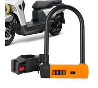 Cadenas pour Scooter | Accessoire Velos Serrure A Code 4 Chiffres Reinitialisable Sans Cle - Antivols pour Scooter Contre le Vol | pour Vélo de Route, VTT, Moto, Clôture, Porte, Maison, École et Voyag