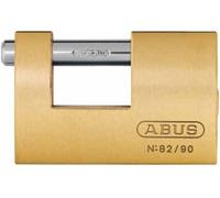 ABUS Cadenas monobloc 82/90 – 90 mm, laiton, goupille de verrouillage en acier trempé